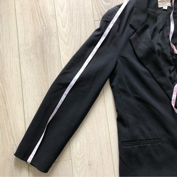 VTG Urban Outfitters Silence + Noise Minimalist Black Blazer Jacket Made in USA - Picture 9 of 10